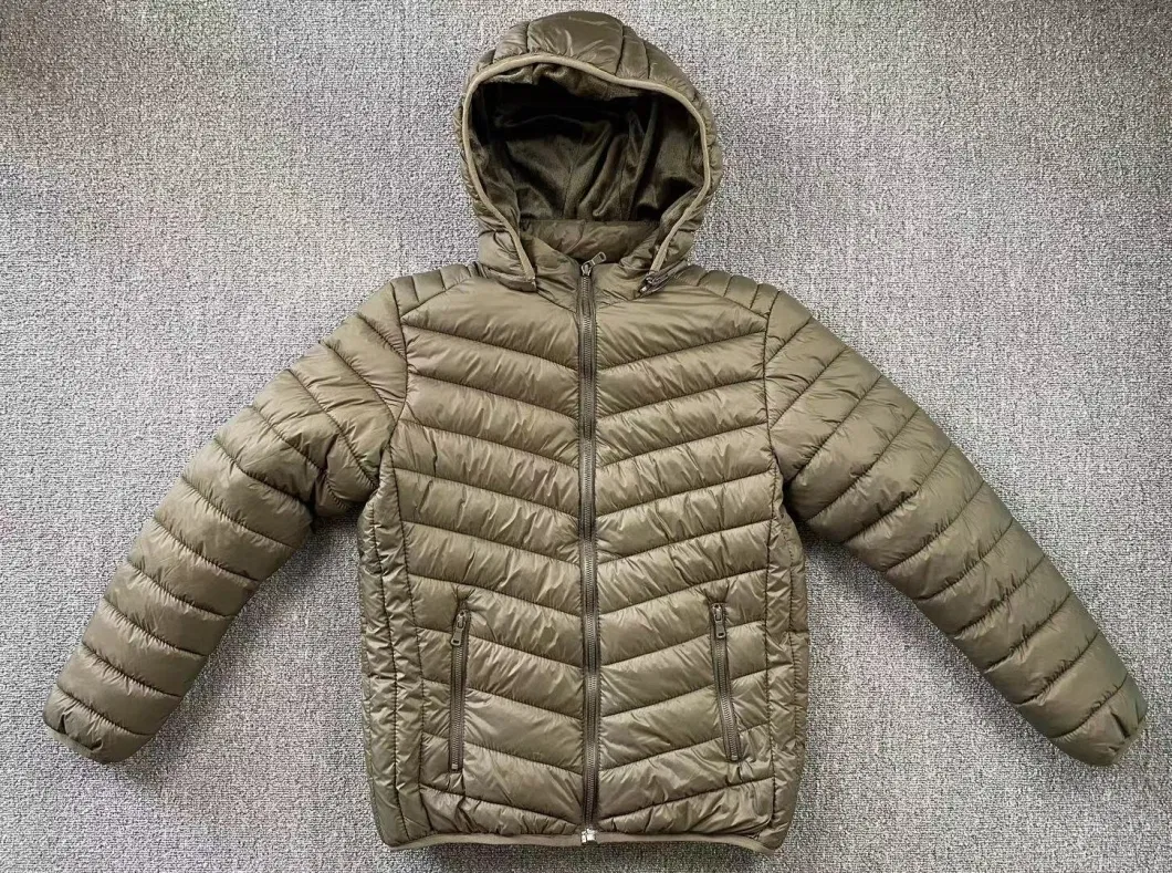 Ready Sale Fake-Down Jacket Puffer Coat Men Padded Jacket