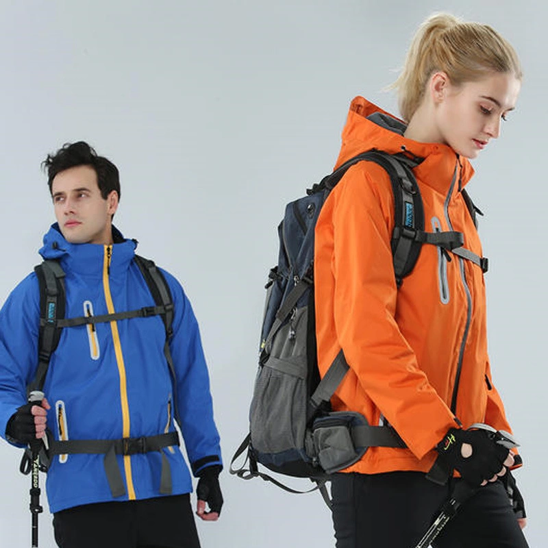 Winter Couple Jackets Three-in-One Detachable Climbing Clothes Thickened Outdoor Cold-Proof Jackets