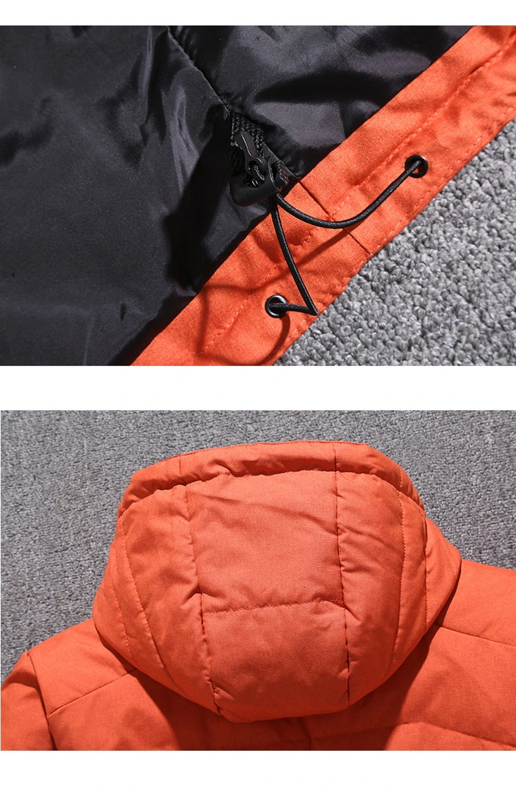 Chinese Style Best Quality Outdoor Clothing Full Zipper Warm Breathable Outdoor Clothing Hooded Warm Thick Down Jacket