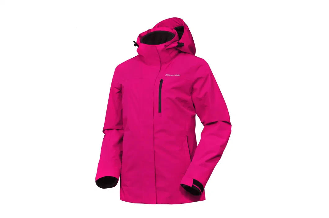 China Supplier Outdoor Clothing Winter Lighteight Waterproof Rain Jacket with Detached Hood
