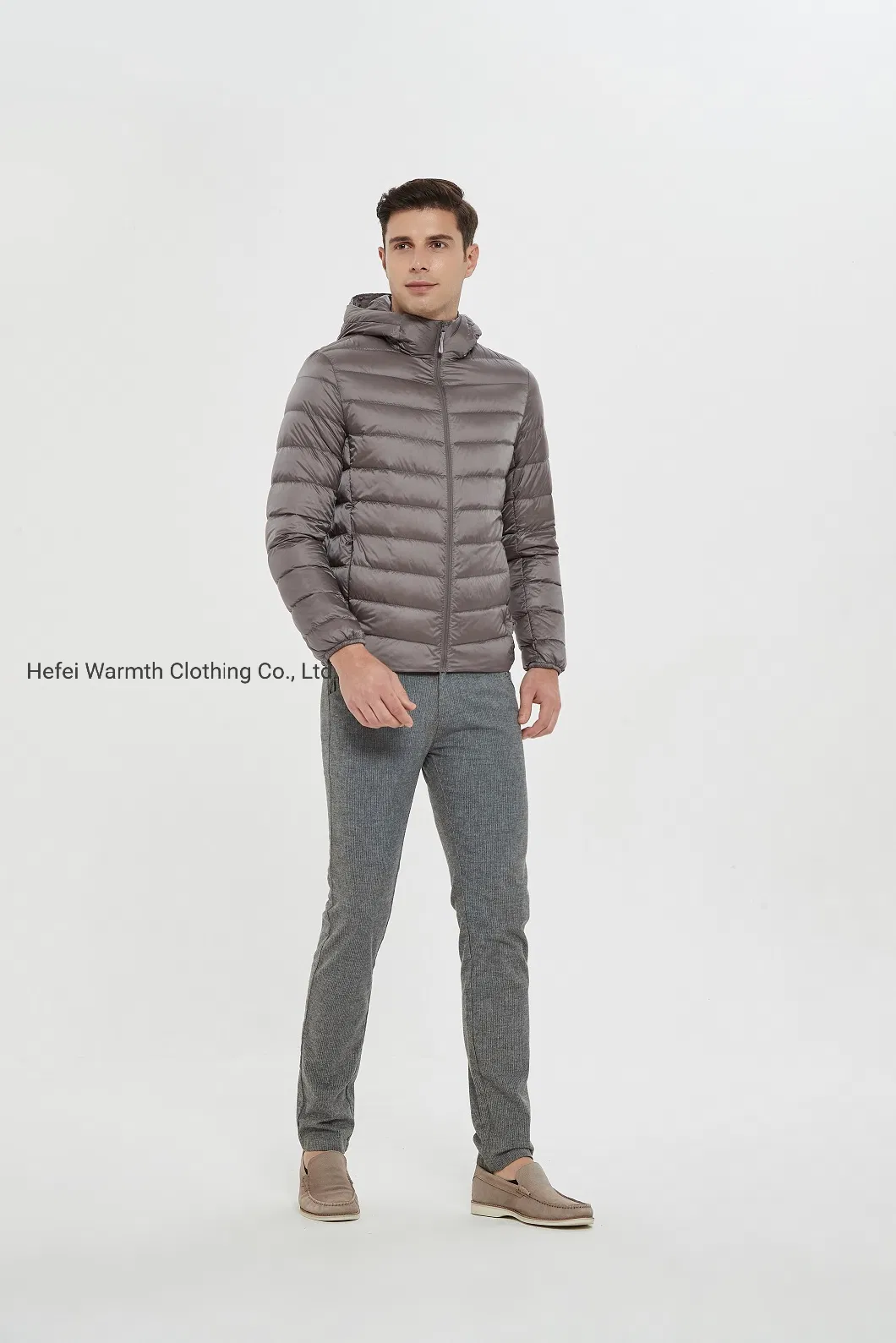 Clothing Manufacturers Winter High Quality Down Puffer Jacket Warm Hooded Zipper Eco Down Jacket