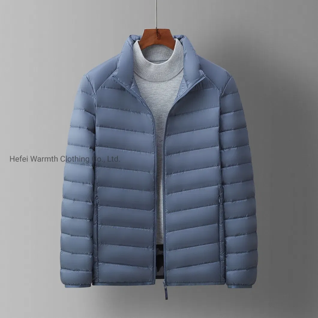 Men Down Jacket Packable Cheap Head Jacket Loose Winter Lightweight Winter Coat Chinese Jacket