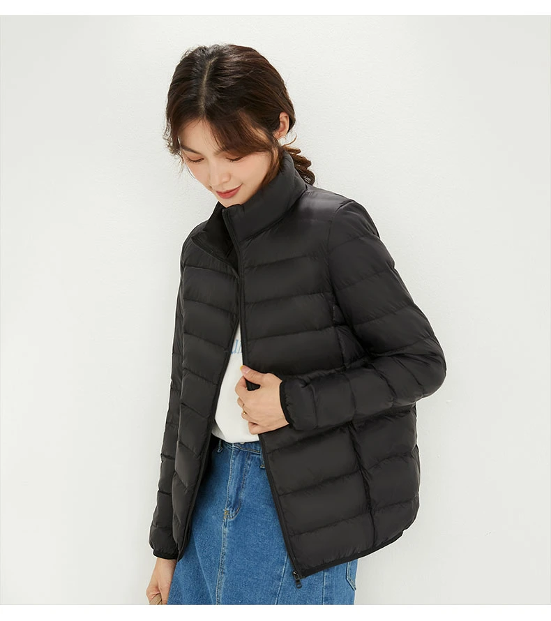 Custom High Quality Colorful Winter Puffer Down Jacket for Women