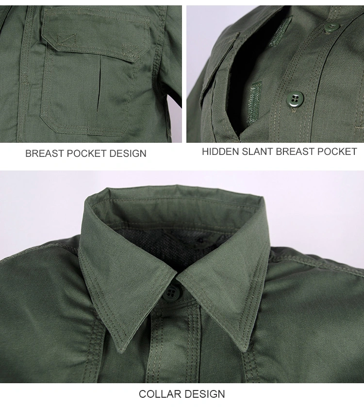 Factory Direct Worker Uniform Comfortable Material Tactical Shirts Rip Stop Work Clothes