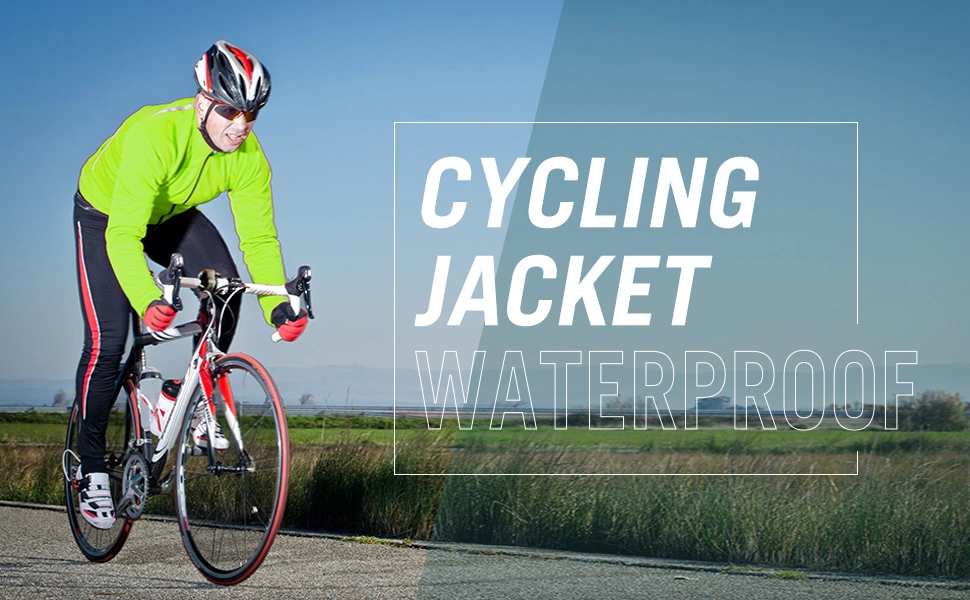 Men Cycling Running Jacket Waterproof Windbreaker Reflective Lightweight Windproof Bike Sport Outdoor Jacket