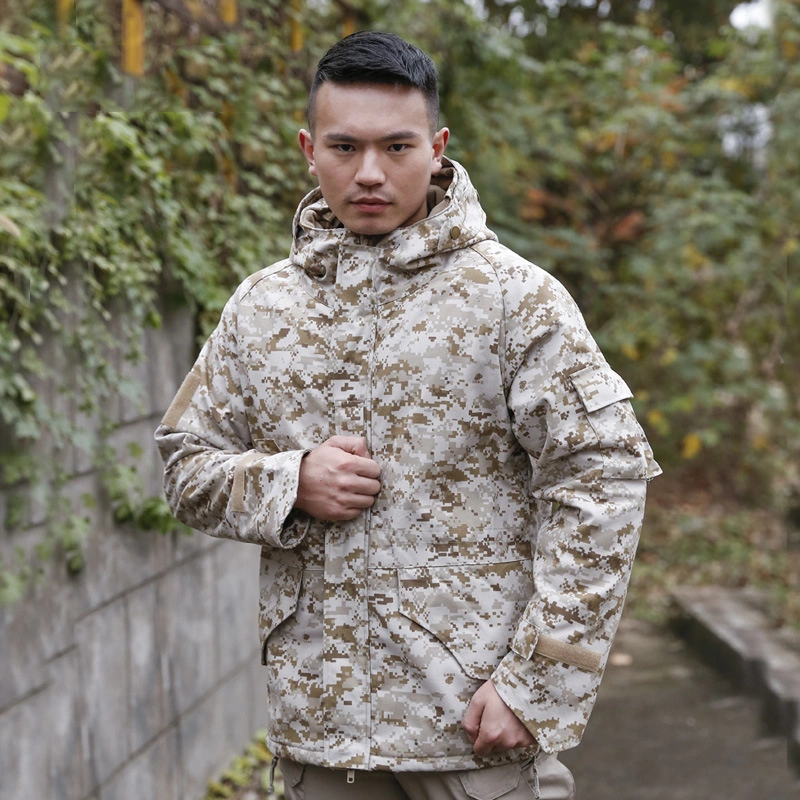 Clothing Manufacturers Custom Shark Leather Winter Camouflage Waterproof Jacket G8 Soft Shell Jacket Tactical Sports Wear Apparel Military Uniform Jacket