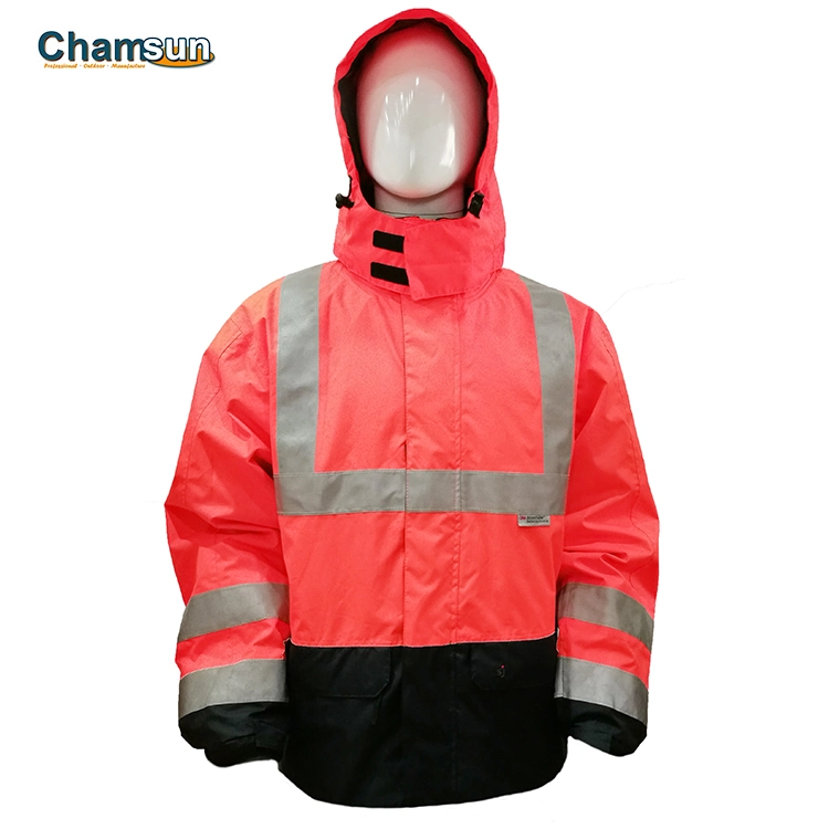 Reflective Safety Jackets Men&prime;s Hi-Viz 3 in 1 Workwear Parka