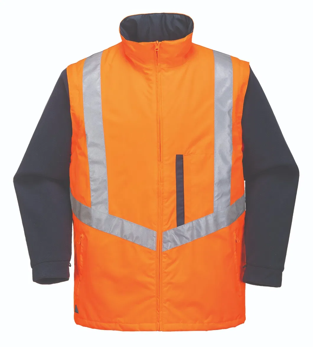 Wholesale High Visibility Waterproof Winter Work Jacket Fire Resistant Anti-Static Clothing