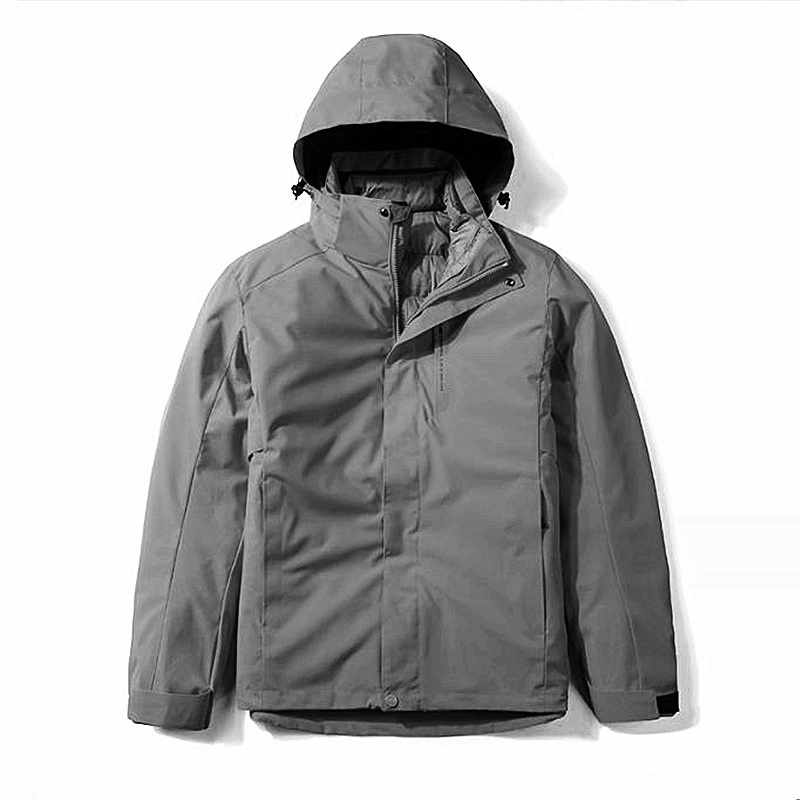 Promotional Men Waterproof Breathable 3 in 1 Puffer Jacket for Hiking Mountaineering