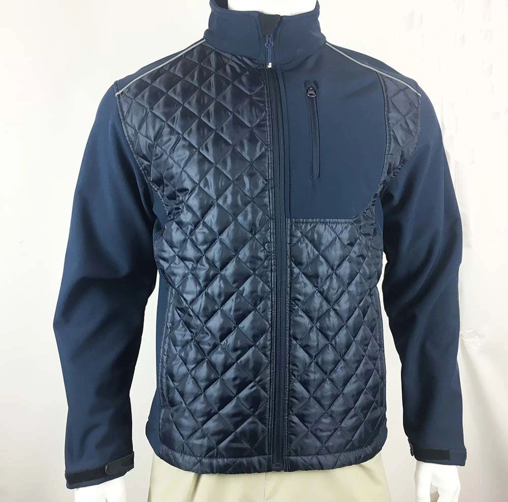 Wholesale Winter Softshell Padding Combined Two Tune Softshell Jacket for Adults