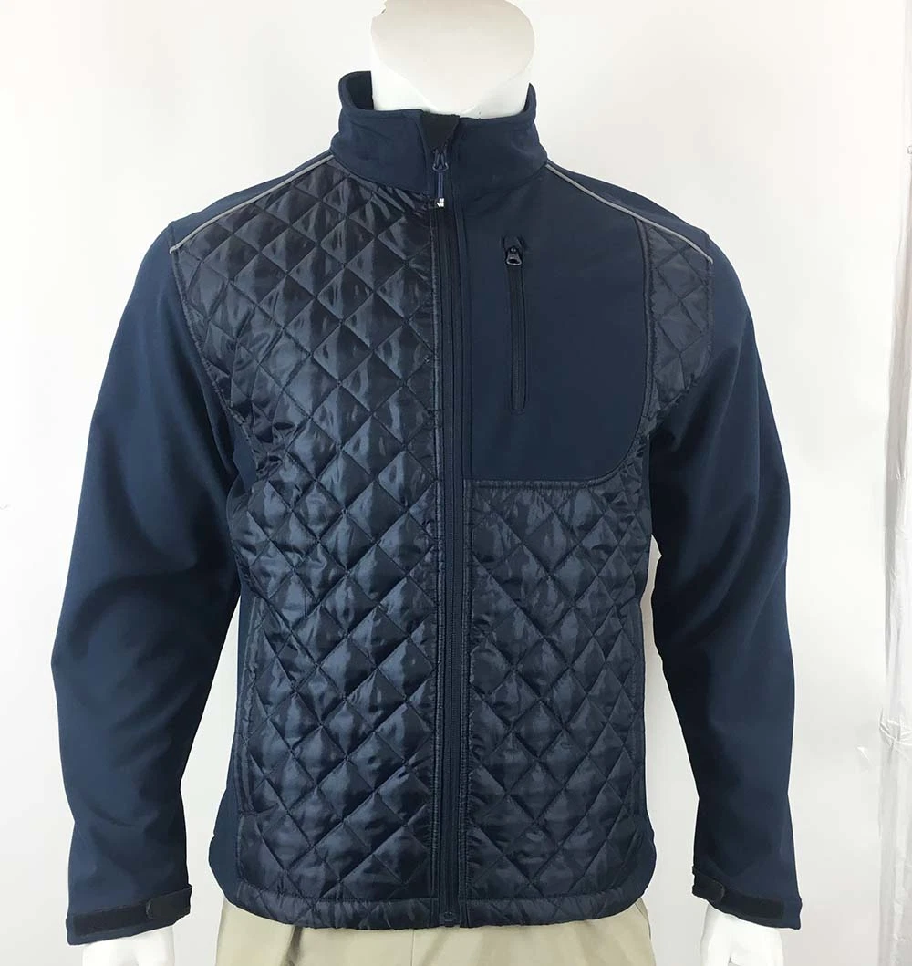 Wholesale Winter Softshell Padding Combined Two Tune Softshell Jacket for Adults
