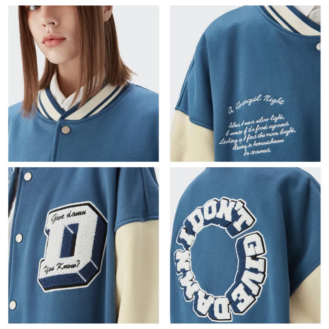 Custom Letterman Varsity Jacket Sports Baseball embroidered Chenille Embroidery Wool Leather Jackets