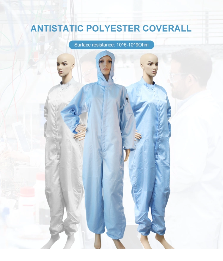 Manufacturer ESD Safe Anti-Static Clothing Protective Coverall Garment Antistatic Work Clothes