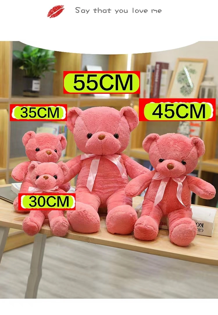 Customize 30cm Teddy Bear Small Size Bow Bear Cute Custom Plush Toy Stuffed Animal Bear for Gifts