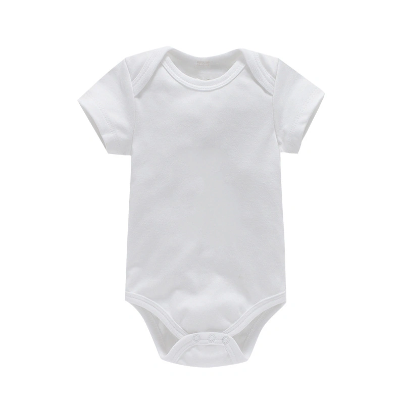 Infant Boy Girl Clothes Solid Color Newborn Baby Romper