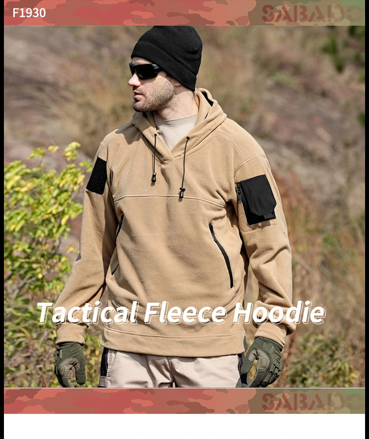 Sabado Mens Winter Fleece Jacket Tactical Thermal Warm Coats Safari Jacket