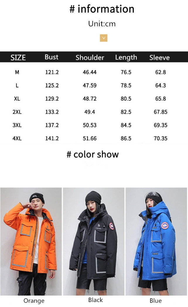 Factory Direct Sales Comfortable Customize Original Logo Style Mens Duck Down Jacket