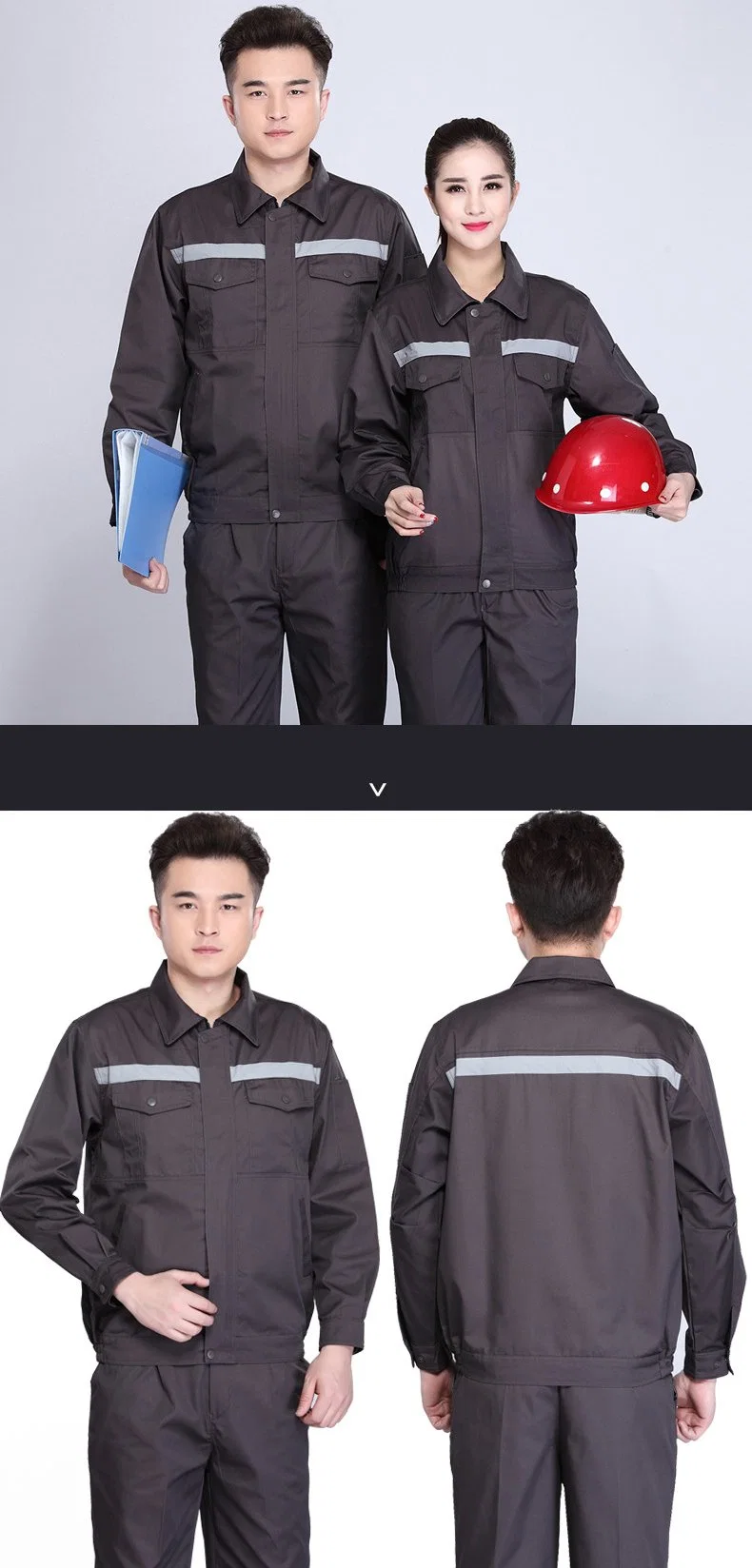 Classic Fit Free Draping High-Quality Fabric Work Uniform/Source Manufacturer Customizable Work Clothes