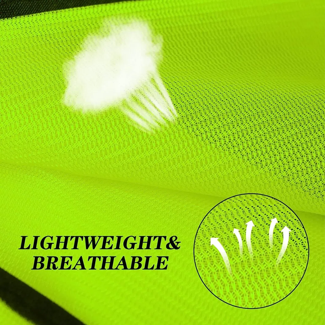 Customized High-Vis Reflective Safety Vest for Outdoor Operator and Sportsmen