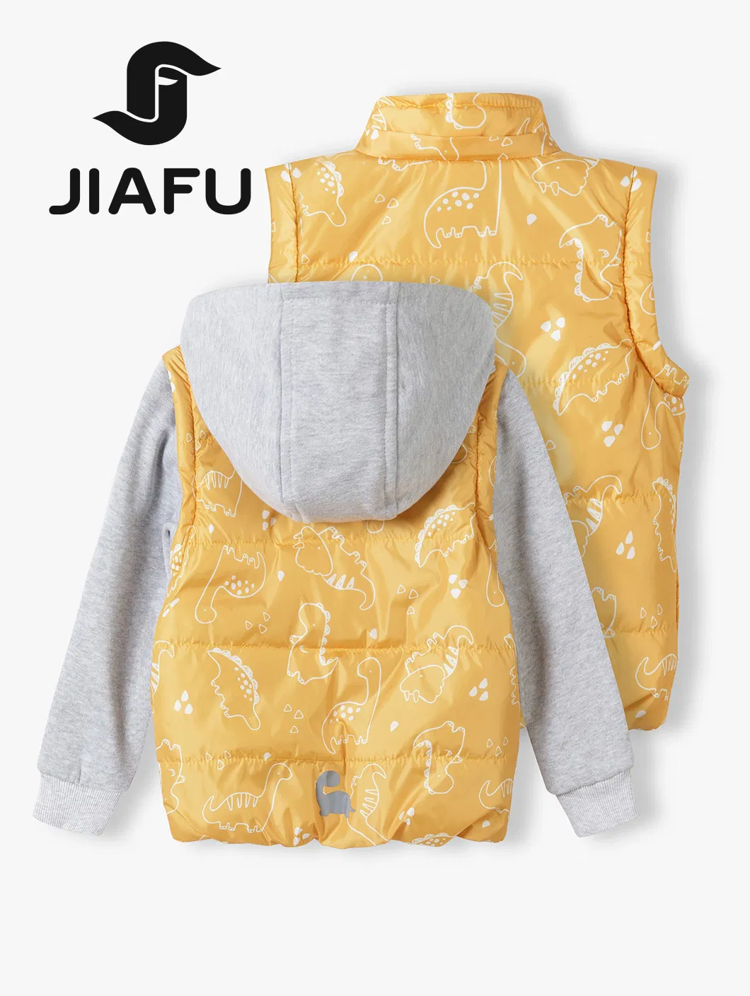 Fashion Custom Waterproof Baby Girl Padding Jacket with Detachable Hood &amp; Detachable Sleeve