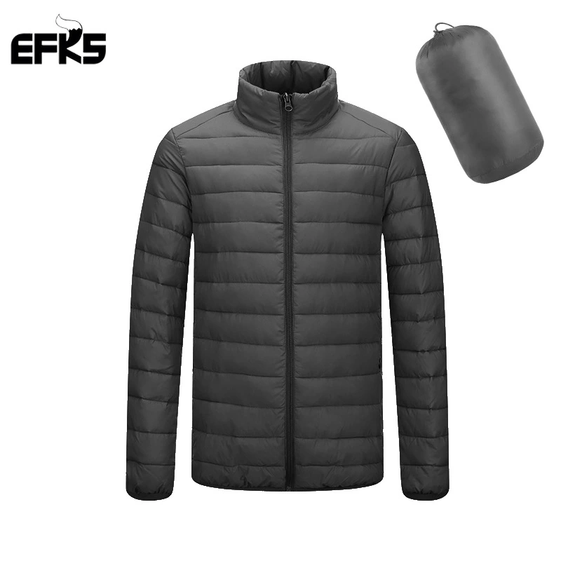 Stock Wholesale Customized Men Male Fashion Classic Cotton Fake Down Windproof Waterproof Jacket for Hoodie Warm Winter