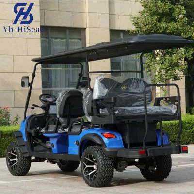 2023 nuovo design Electric Club Car Golf Cart 4+2 posti Produttore 60V150an batteria al litio Carrello da golf elettrico Buggy Caccia Cart