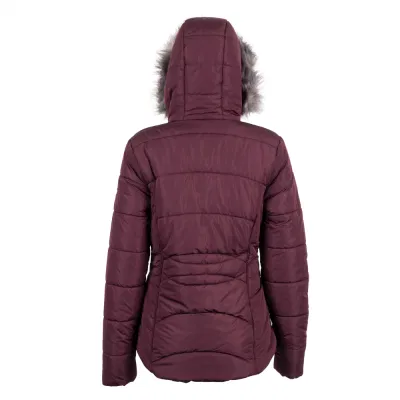 Giacca piumino imbottita in pelliccia per giacca invernale calda riciclata