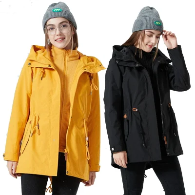 Giacca impermeabile da sci 3-in-1 da donna′ S giacca impermeabile in feltro invernale Interno per pioggia neve Outdoor Escursionismo