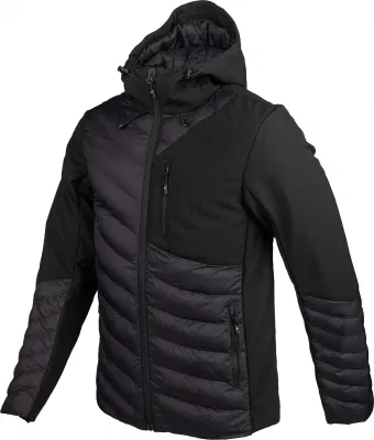 Abbigliamento personalizzato Design Produttori caldo Puffer Sport Escursionismo Softshell ibrido Giacca da esterno per uomo