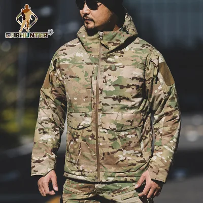 Camouflage russo costruttore camouflage camouflage personalizzato Outdoor Escursionismo Giacca morbida in pile militare