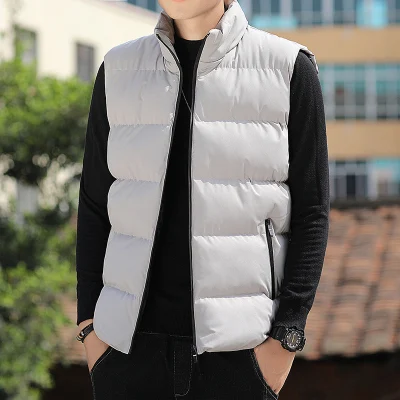 Outdoor Thicken Padded uomo leggero giacca invernale Puffer Vest