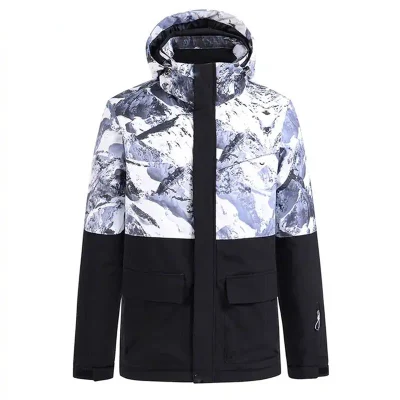 Moda Design uomo impermeabile vento interruttore Snowboard Inverno Coat Escursionismo Giacca da sci traspirante