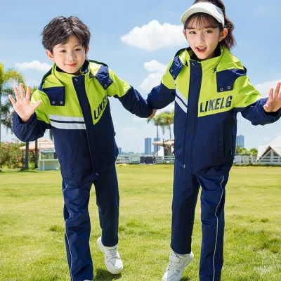 Giacca Interchange uniforme per scuola invernale a tre pezzi per bambini di alta qualità