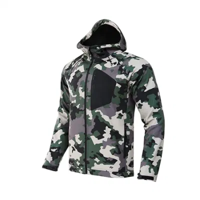 Uomo nuovo sublimazione Camouflage Design Caccia impermeabile Softshell giacca