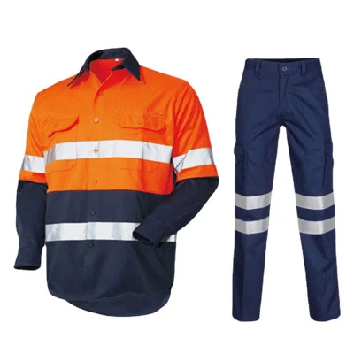 Fabbrica uniformi Pantaloni camicia da lavoro cantiere con set di cappe Abiti da lavoro