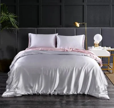 Vendita all′ingrosso Comforter Solid Luxury poliestere tessuto piumino in seta