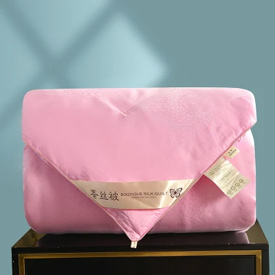 Pink Jacquard Mulberry seta di seta di seta fatta a mano 100% Cotton cover Cina Set biancheria da letto fornitore