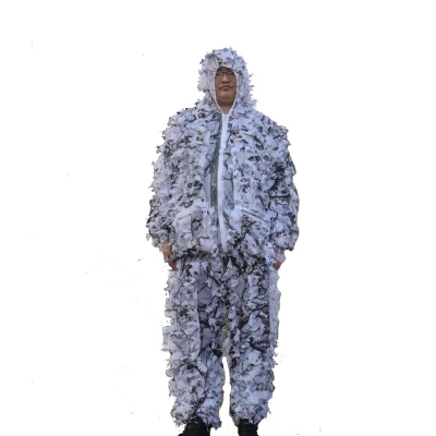 Ghillie Suit 3D foglia Caccia camo, con cappuccio uomo′ S Outdoor Caccia Abbigliamento