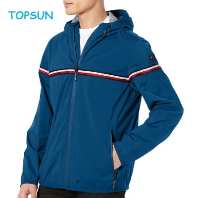 Giacca impermeabile da uomo Mountain Sport Rain Outdoor Fashion con zip