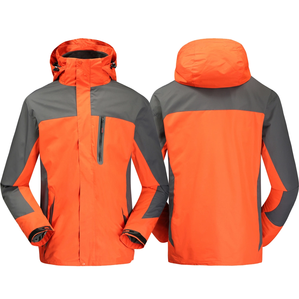 Waterproof Breathable Stretch Long Sleeve Cotton Polyester Zip Windproof Sports Hiking Fleece Men&prime;s Jackets Full Zipper Men