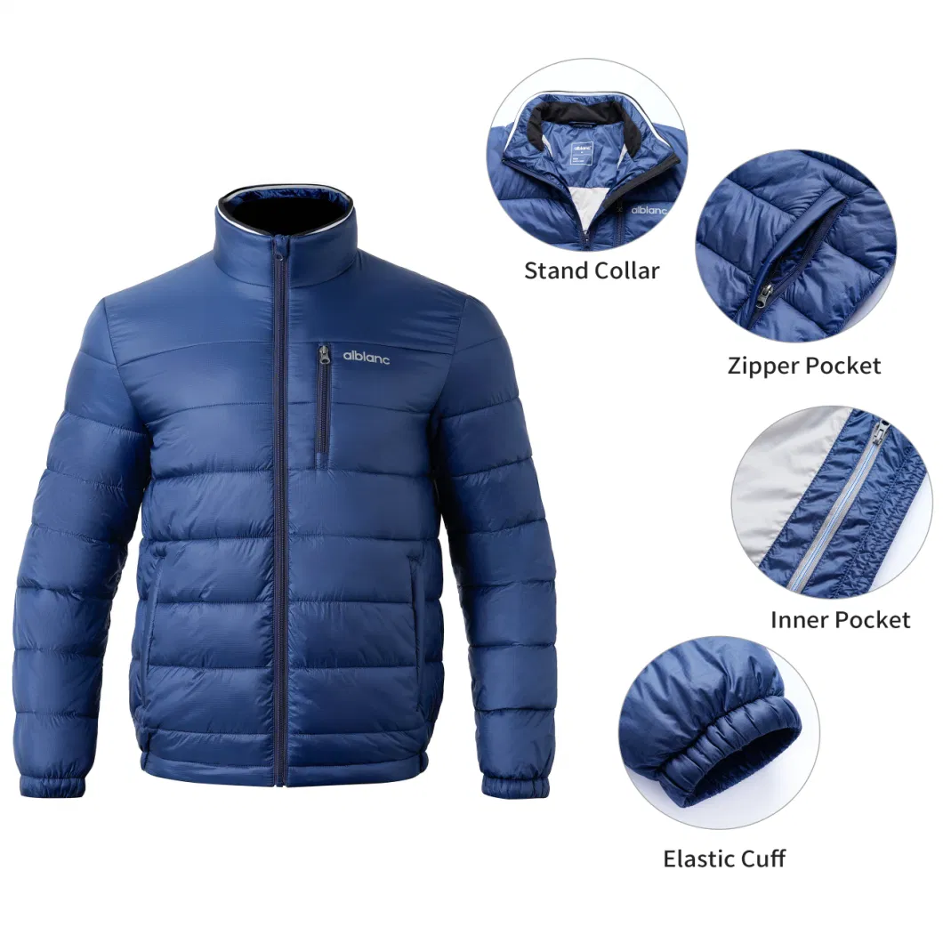 Manufacturer Waterproof Stand Collar Lightweight Warm Puffer Hooded Padded Winter Jacket