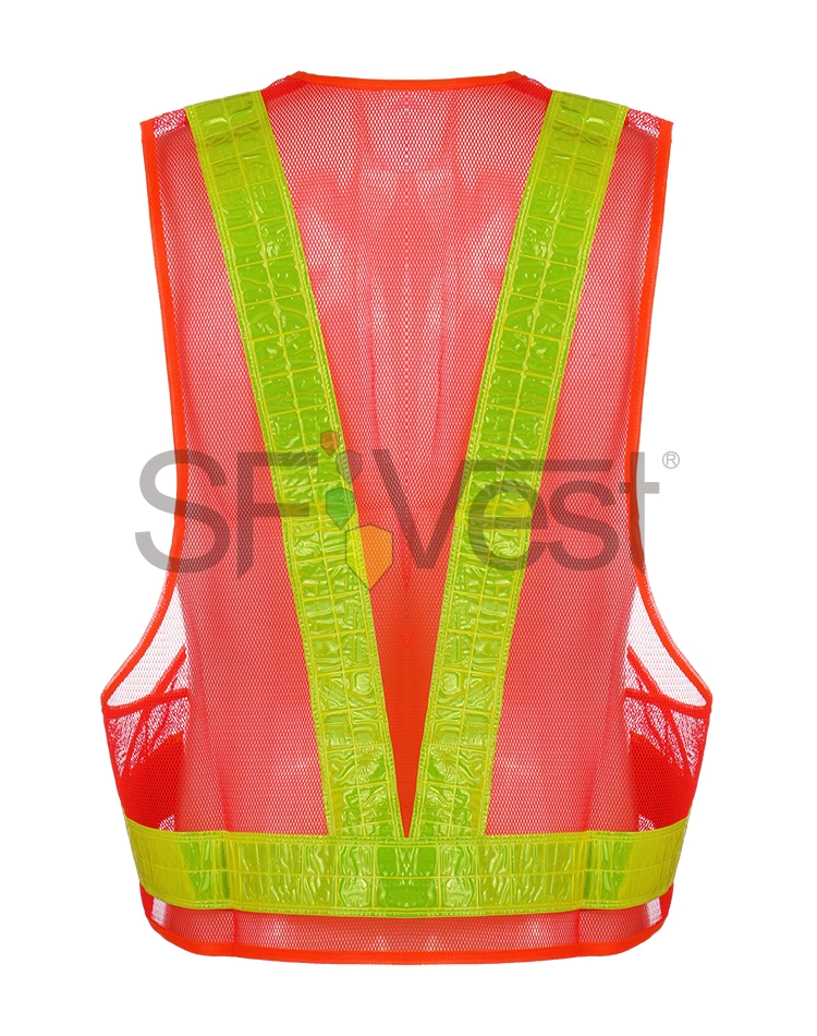Cheap PVC Running High Reflective Sport Mesh Hi Viz Working Safety Waist Belt Orange Hunting Vest Safety Reflective Vest