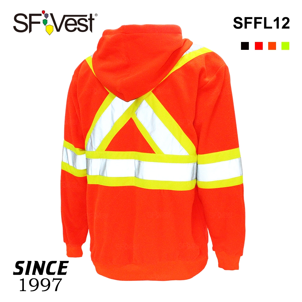 Fleece Custom Manufacturer High Visibility Sweatshirt Uniform Work Wear