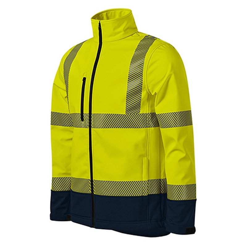 High Visibility Safety Sweatshirt Supplier Reflective Jacket for Men with Black Bottom Fleece Jacket Construction Winter Coat