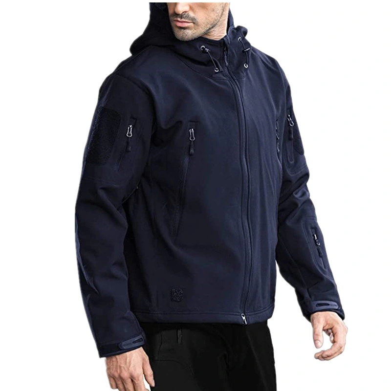 Outdoor Stylish Waterproof Windbreaker MID-Length Tactical Ultralight Windbreaker Hoodie Jacket for Men