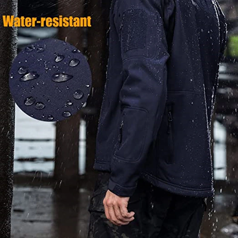 Outdoor Stylish Waterproof Windbreaker MID-Length Tactical Ultralight Windbreaker Hoodie Jacket for Men