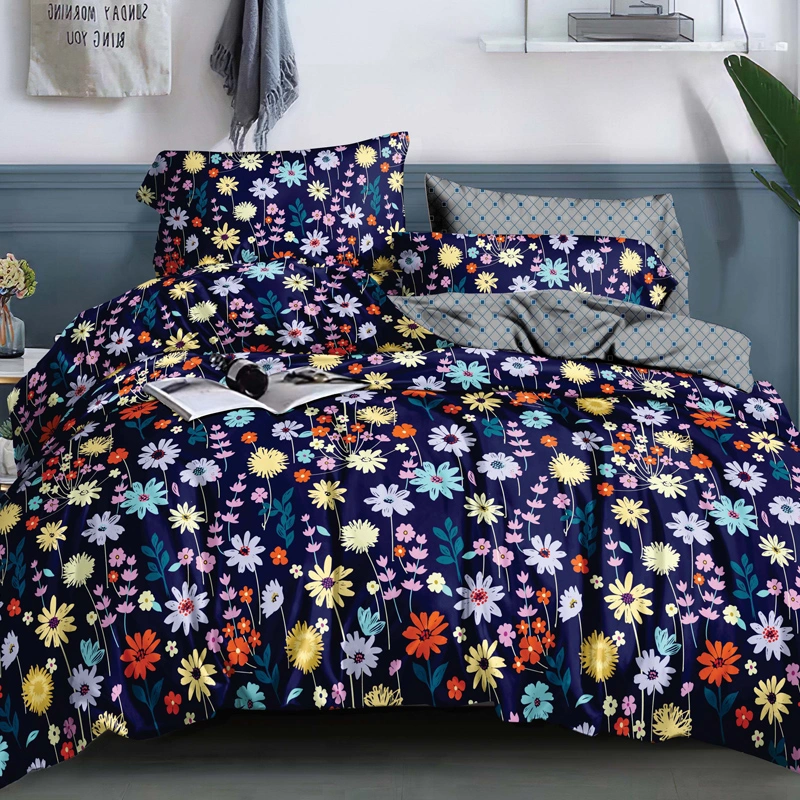 High Quality Polyester and Cotton Duvet Cover Flat Sheet Bedding Set Duvet