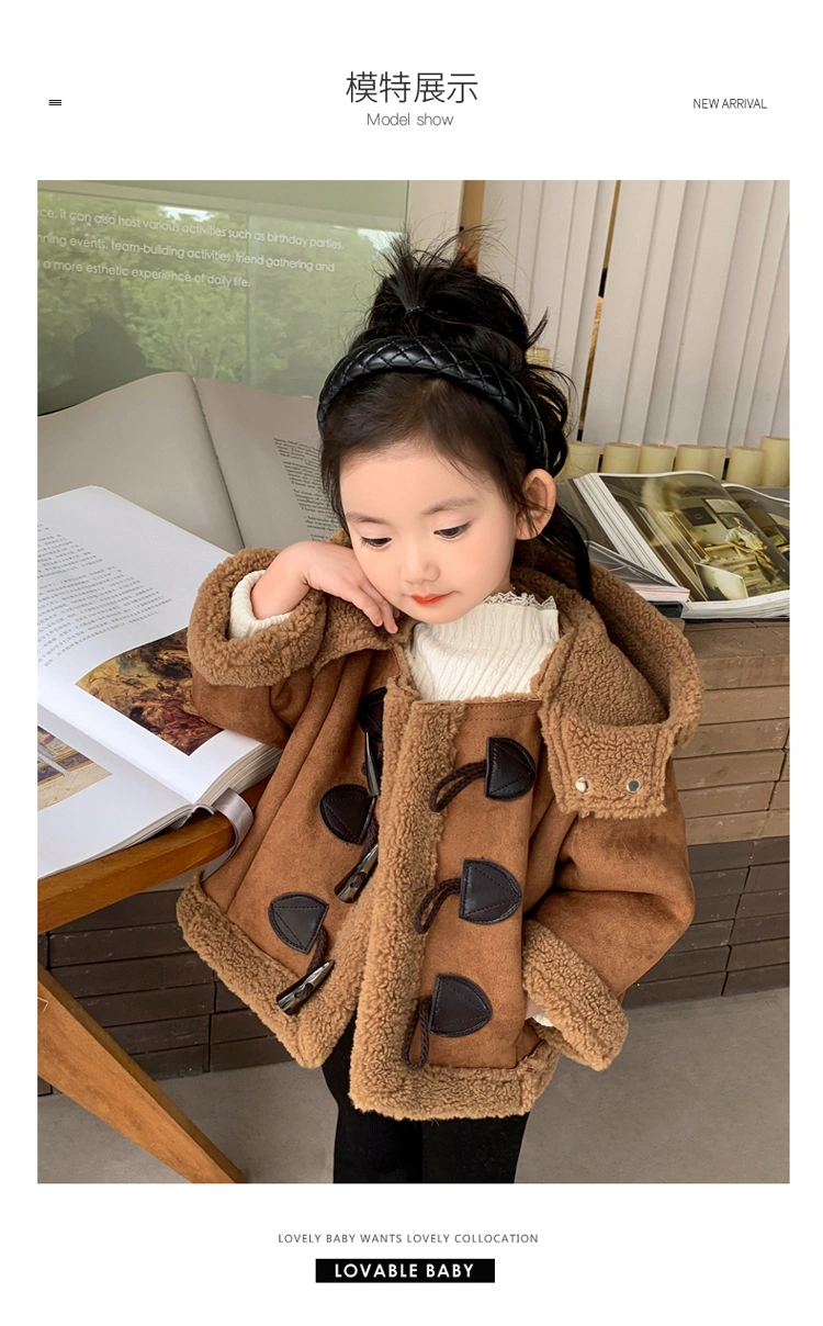 Nnr Baby Girl Kids Hoodie Trench Coat for Best Quality Price Hoody Manufacturer