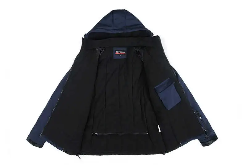 OEM Custom Logo Black 3 in 1 Warm Breathable Fleece Tactical Coat Leisure Sports Soft Shell Waterproof Jacket