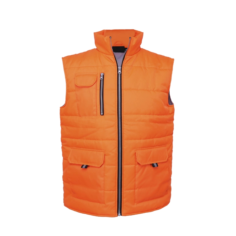 Wholesale Custom Winter Stand Collar sleeveless Jacket Men Waistcoat Cotton Vest